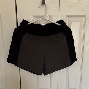 Tek Gear Women's Athletic Shorts in Black and Gray